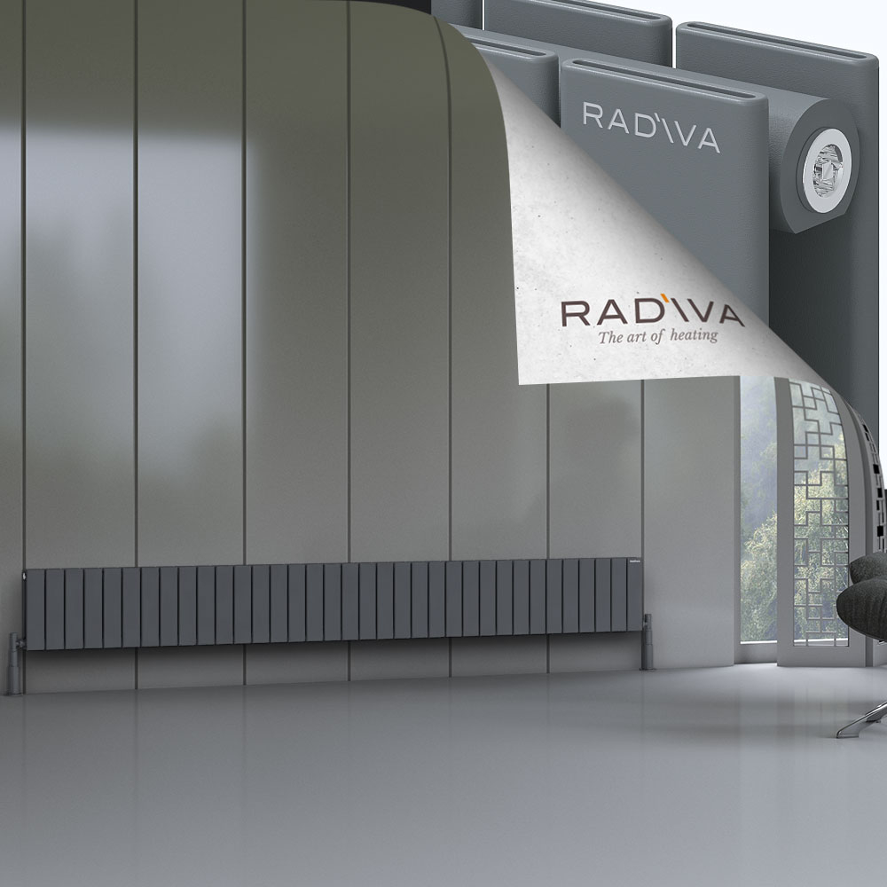 Oti Aluminium Radiator 300x2586 Anthracite - 1