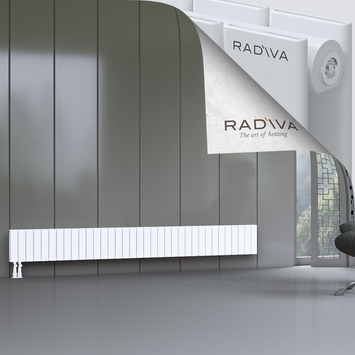 Oti Aluminium Radiator 300x2586 White Bottom Left 50mm