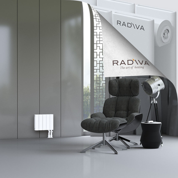 Oti Aluminium Radiator 300x366 White Bottom Right 50mm