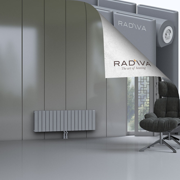 Oti Aluminium Radiator 400x1254 Grey Bottom Middle 50mm