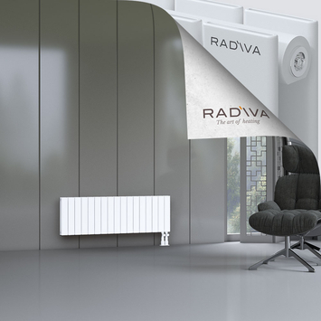 Oti Aluminium Radiator 400x1254 White Bottom Right 50mm