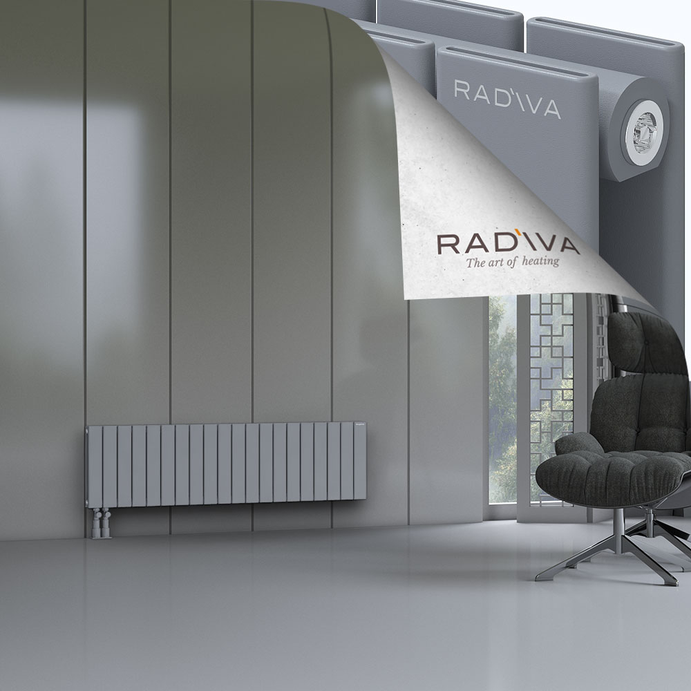Oti Aluminium Radiator 400x1476 Grey - 4
