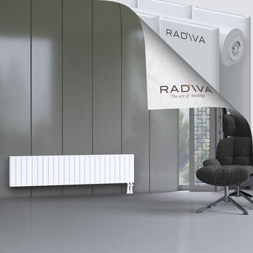 Oti Aluminium Radiator 400x1772 White Bottom Right 50mm