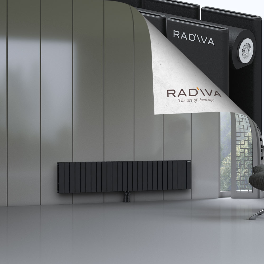 Oti Aluminium Radiator 400x1920 Black - 2