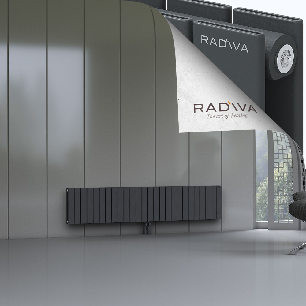 Oti Aluminium Radiator 400x1920 Dark Anthracite - 2