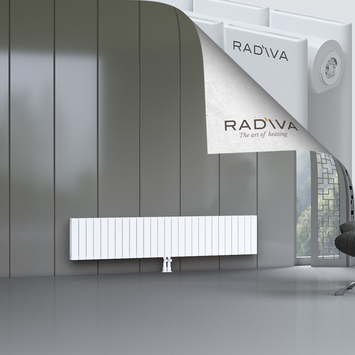 Oti Aluminium Radiator 400x1994 White Bottom Middle 50mm