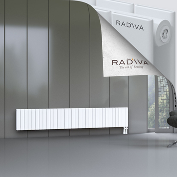 Oti Aluminium Radiator 400x2364 White Bottom Right 50mm