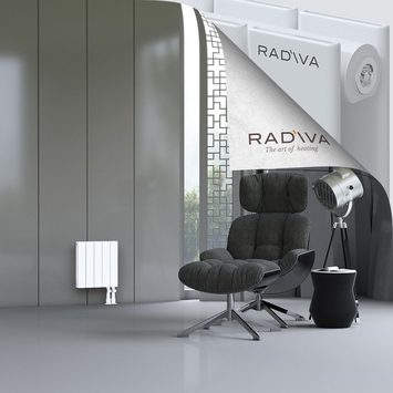 Oti Aluminium Radiator 400x366 White Bottom Right 50mm