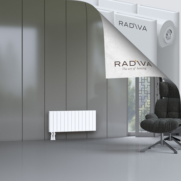 Oti Aluminium Radiator 400x958 White Bottom Left 50mm