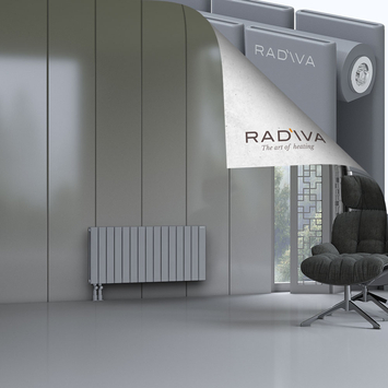 Oti Aluminium Radiator 500x1106 Grey Bottom Left 50mm