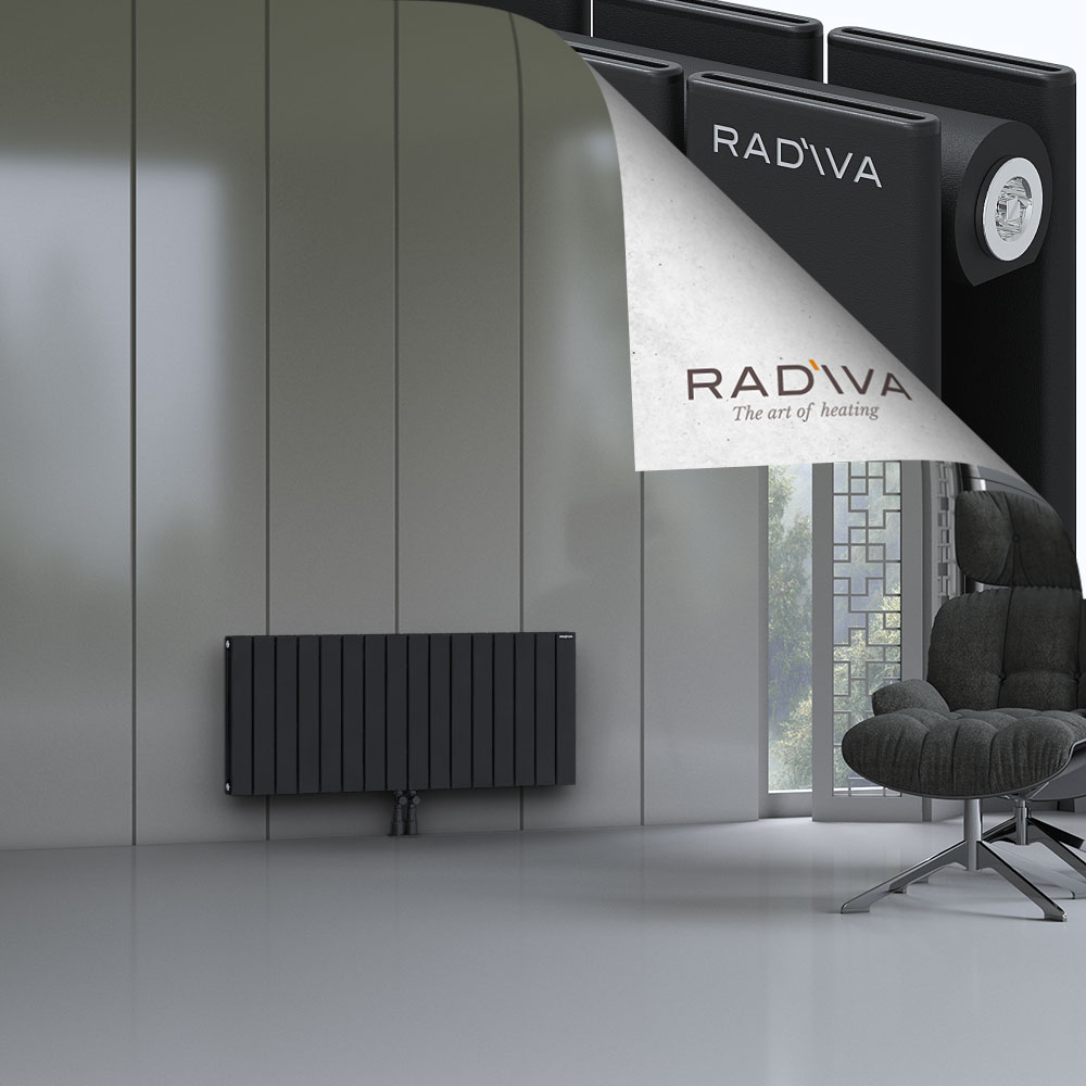 Oti Aluminium Radiator 500x1180 Black - 2