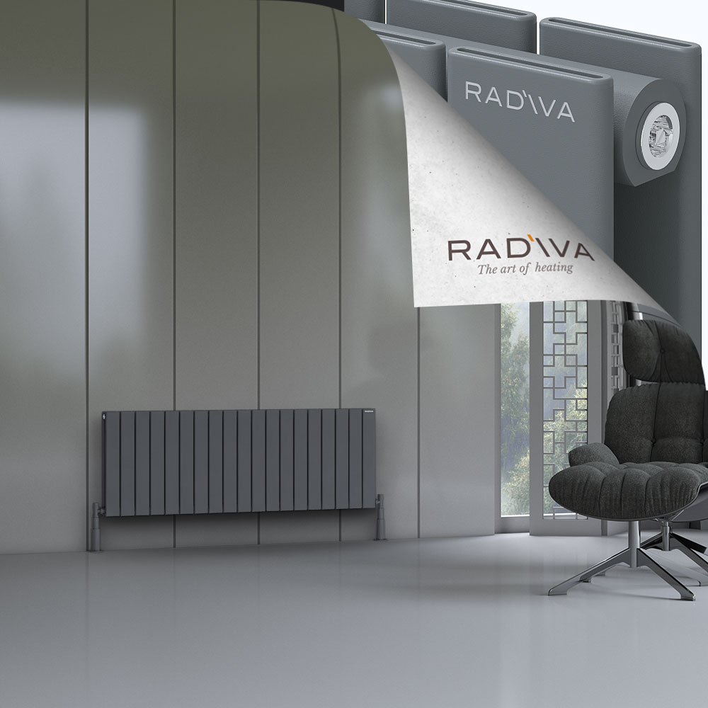Oti Aluminium Radiator 500x1402 Anthracite - 1