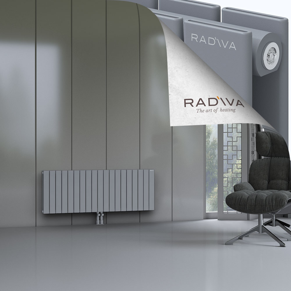 Oti Aluminium Radiator 500x1402 Grey - 2