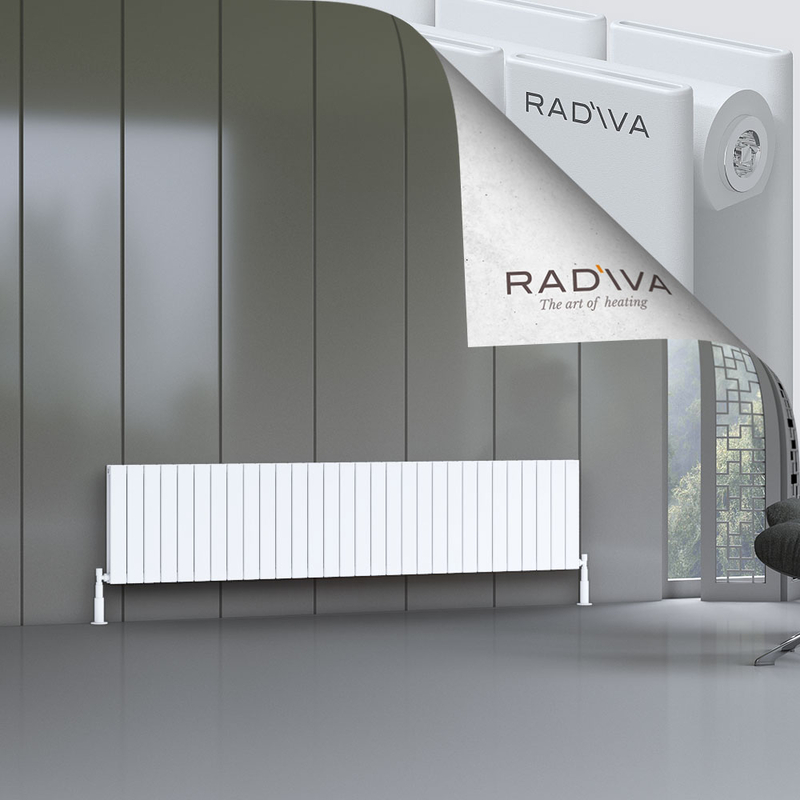 Oti Aluminium Radiator 500x2216 White