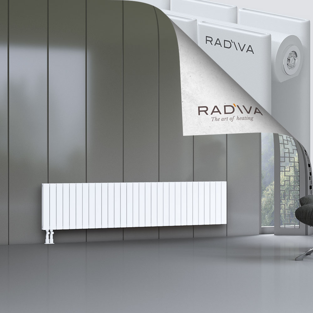 Oti Aluminium Radiator 500x2216 White - 4