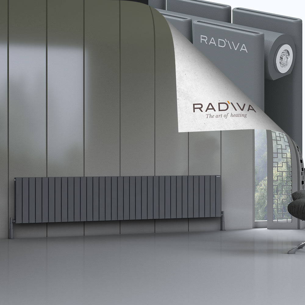 Oti Aluminium Radiator 500x2512 Anthracite - 1