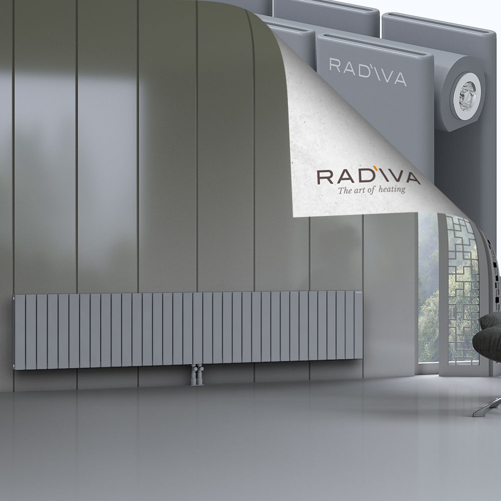 Oti Aluminium Radiator 500x2586 Grey - 2