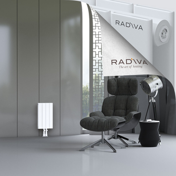 Oti Aluminium Radiator 500x292 White Bottom Middle 50mm