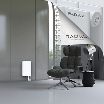 Oti Aluminium Radiator 500x292 White Bottom Right 50mm