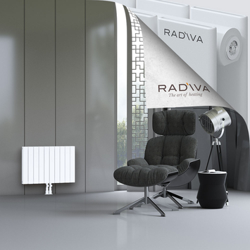 Oti Aluminium Radiator 500x736 White Bottom Middle 50mm