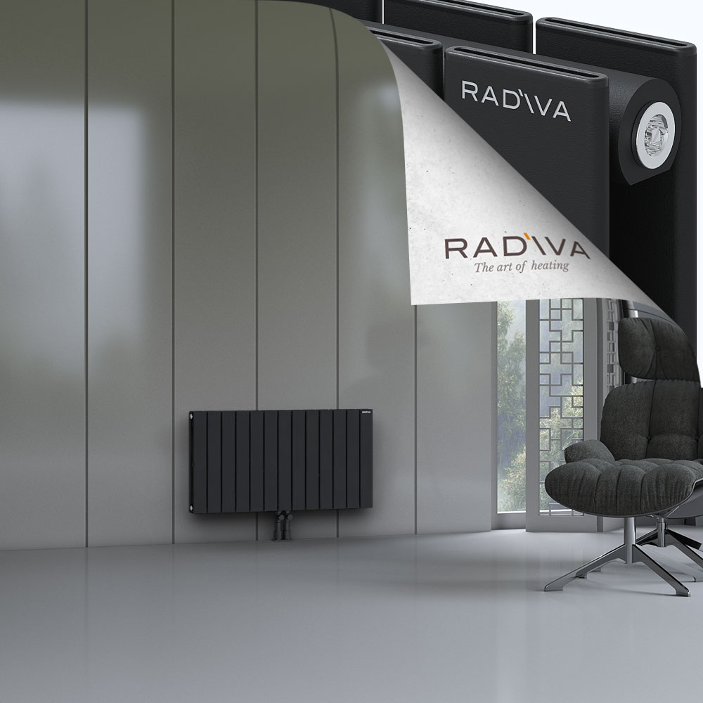 Oti Aluminium Radiator 500x958 Black - 2