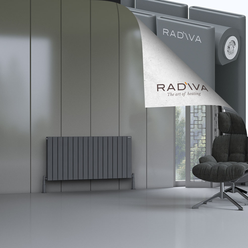Oti Aluminium Radiator 600x1254 Anthracite 