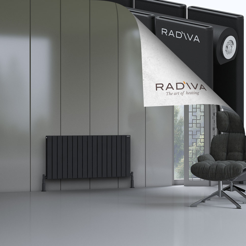 Oti Aluminium Radiator 600x1254 Black 