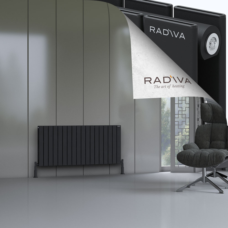 Oti Aluminium Radiator 600x1328 Black 