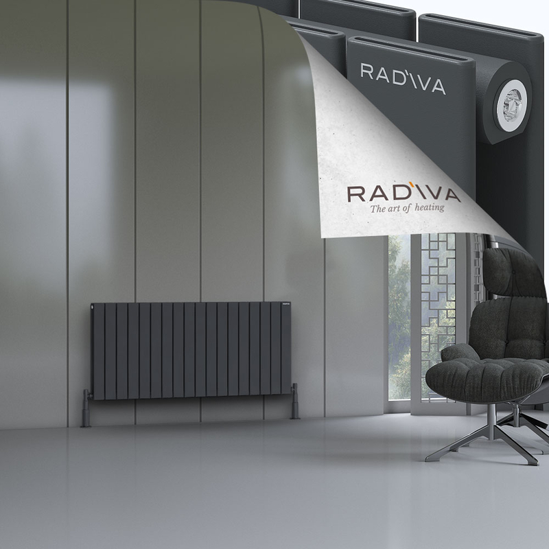 Oti Aluminium Radiator 600x1328 Dark Anthracite 