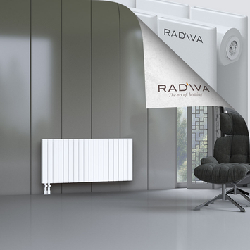 Oti Aluminium Radiator 600x1328 White Bottom Left 50mm