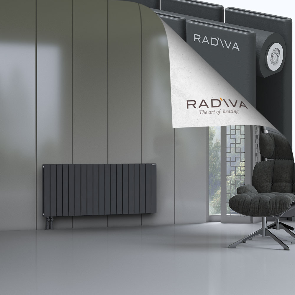 Oti Aluminium Radiator 600x1402 Dark Anthracite - 4