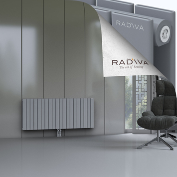 Oti Aluminium Radiator 600x1476 Grey Bottom Middle 50mm