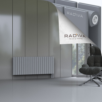 Oti Aluminium Radiator 600x1476 Grey Bottom Right 50mm