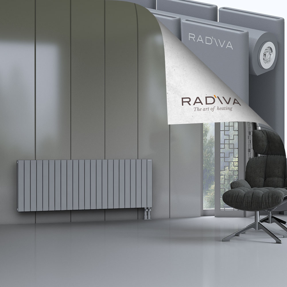 Oti Aluminium Radiator 600x1698 Grey - 3