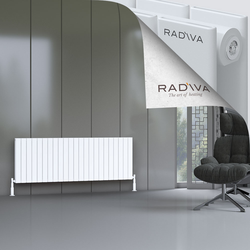Oti Aluminium Radiator 600x1698 White - 1