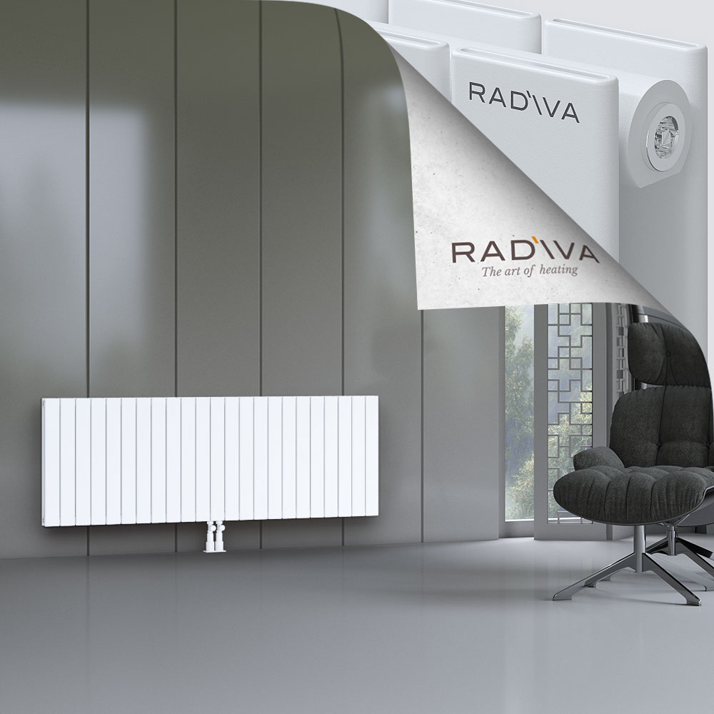 Oti Aluminium Radiator 600x1698 White - 2