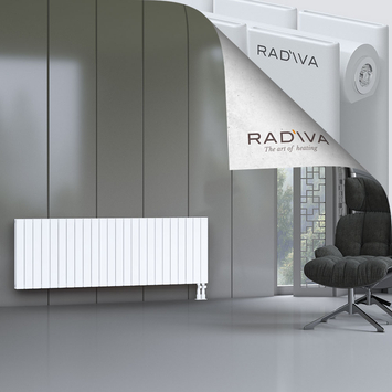 Oti Aluminium Radiator 600x1772 White Bottom Right 50mm