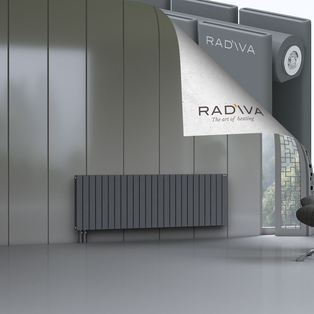 Oti Aluminium Radiator 600x1846 Anthracite - 4