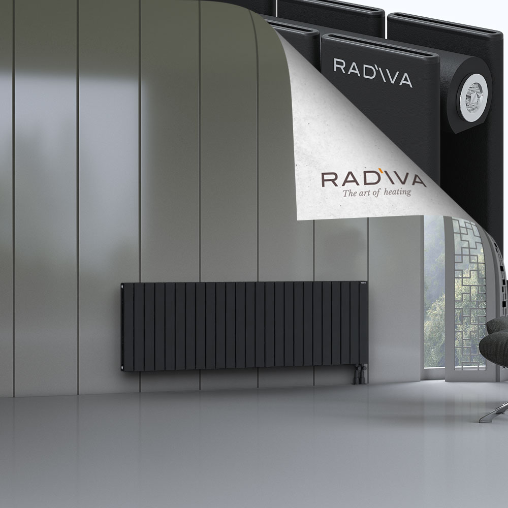 Oti Aluminium Radiator 600x1846 Black - 3