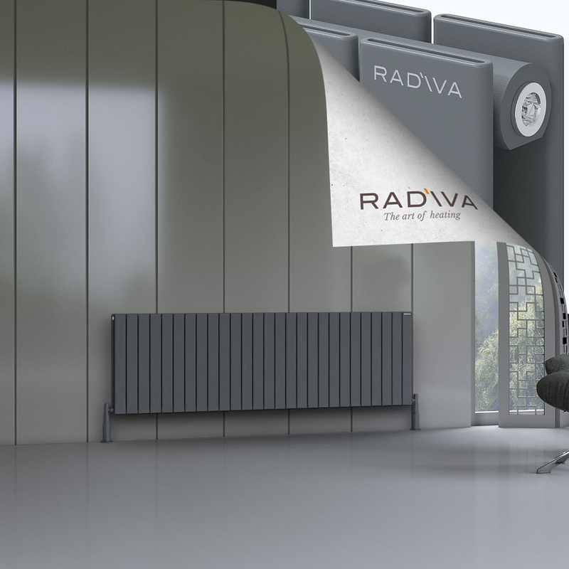 Oti Aluminium Radiator 600x1994 Anthracite 