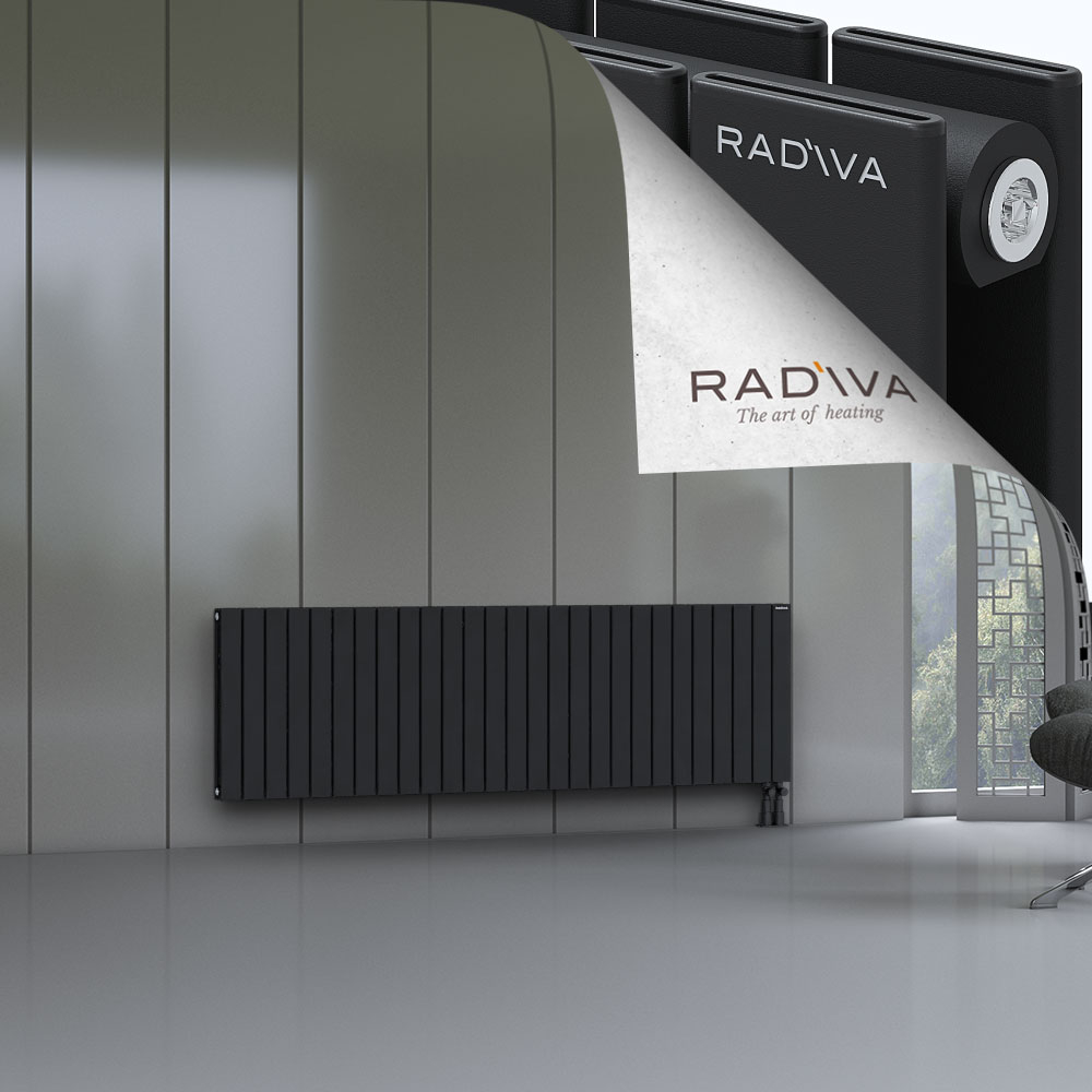 Oti Aluminium Radiator 600x1994 Black - 3