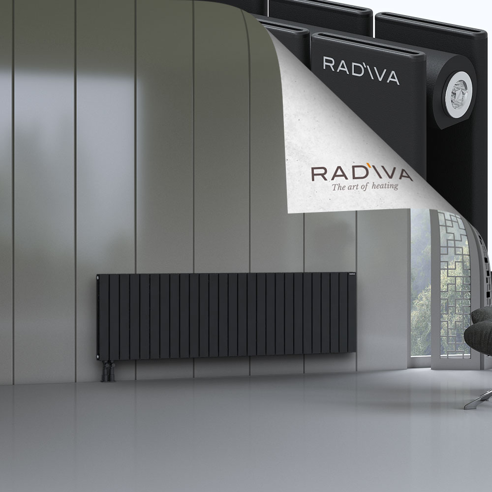 Oti Aluminium Radiator 600x1994 Black - 4