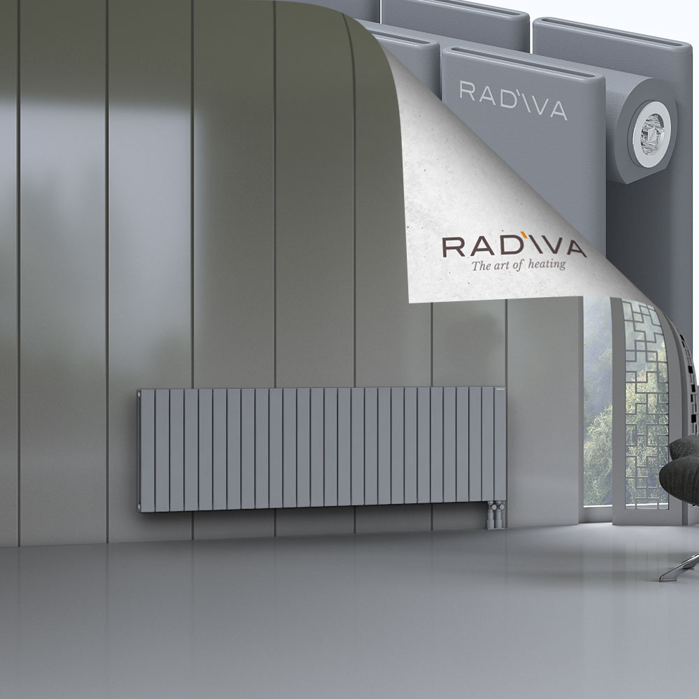 Oti Aluminium Radiator 600x1994 Grey - 3
