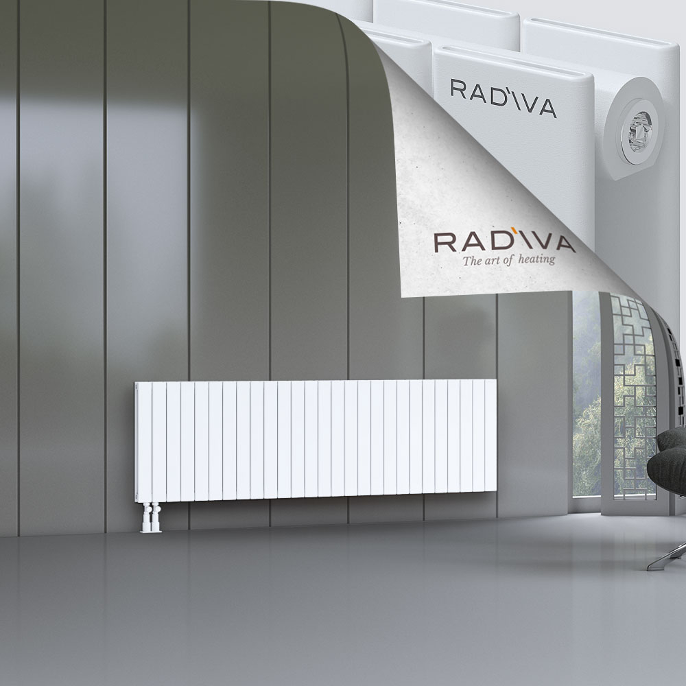 Oti Aluminium Radiator 600x1994 White - 4