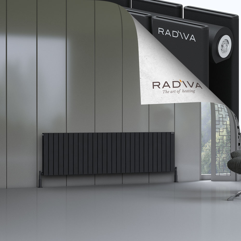 Oti Aluminium Radiator 600x2068 Black 