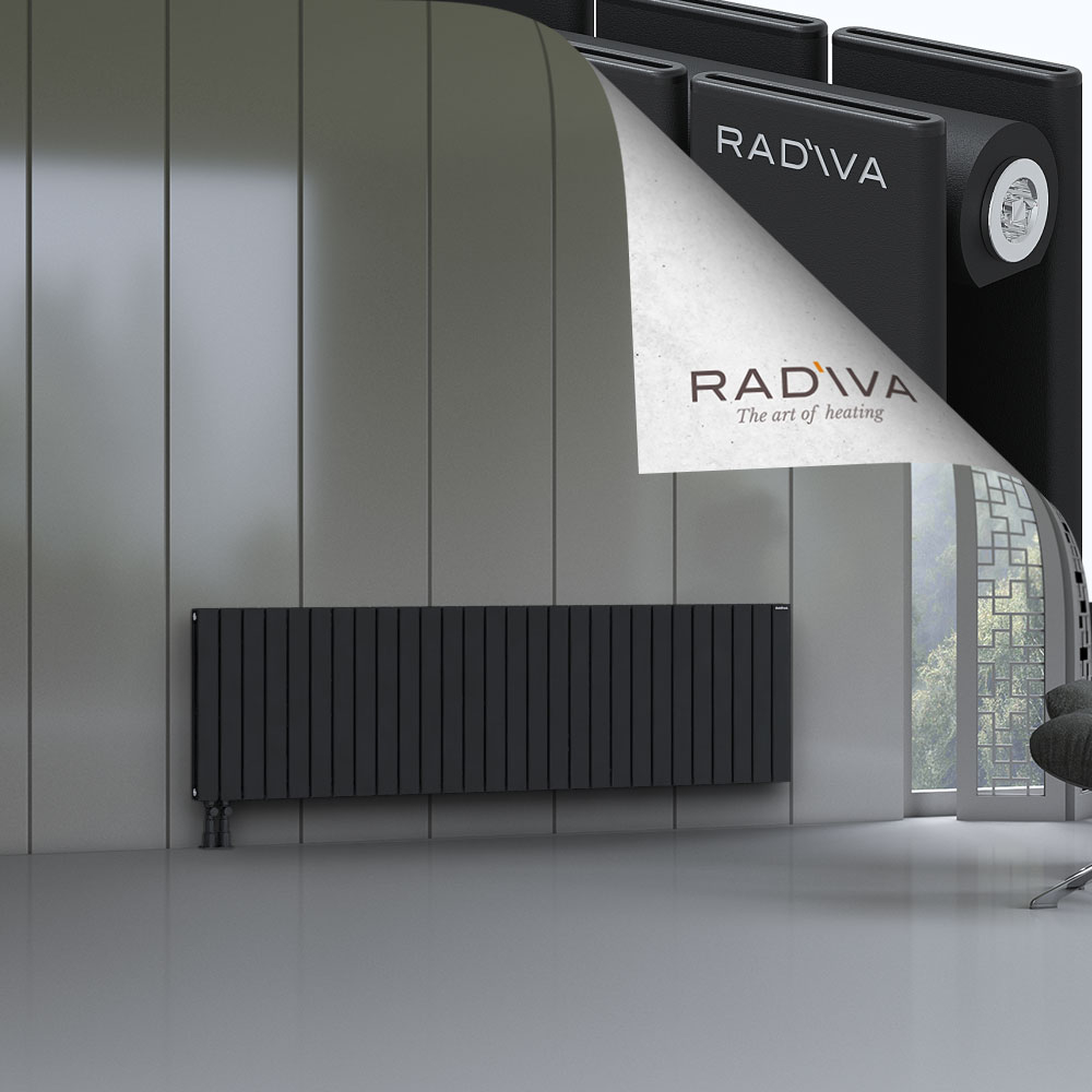 Oti Aluminium Radiator 600x2068 Black - 4