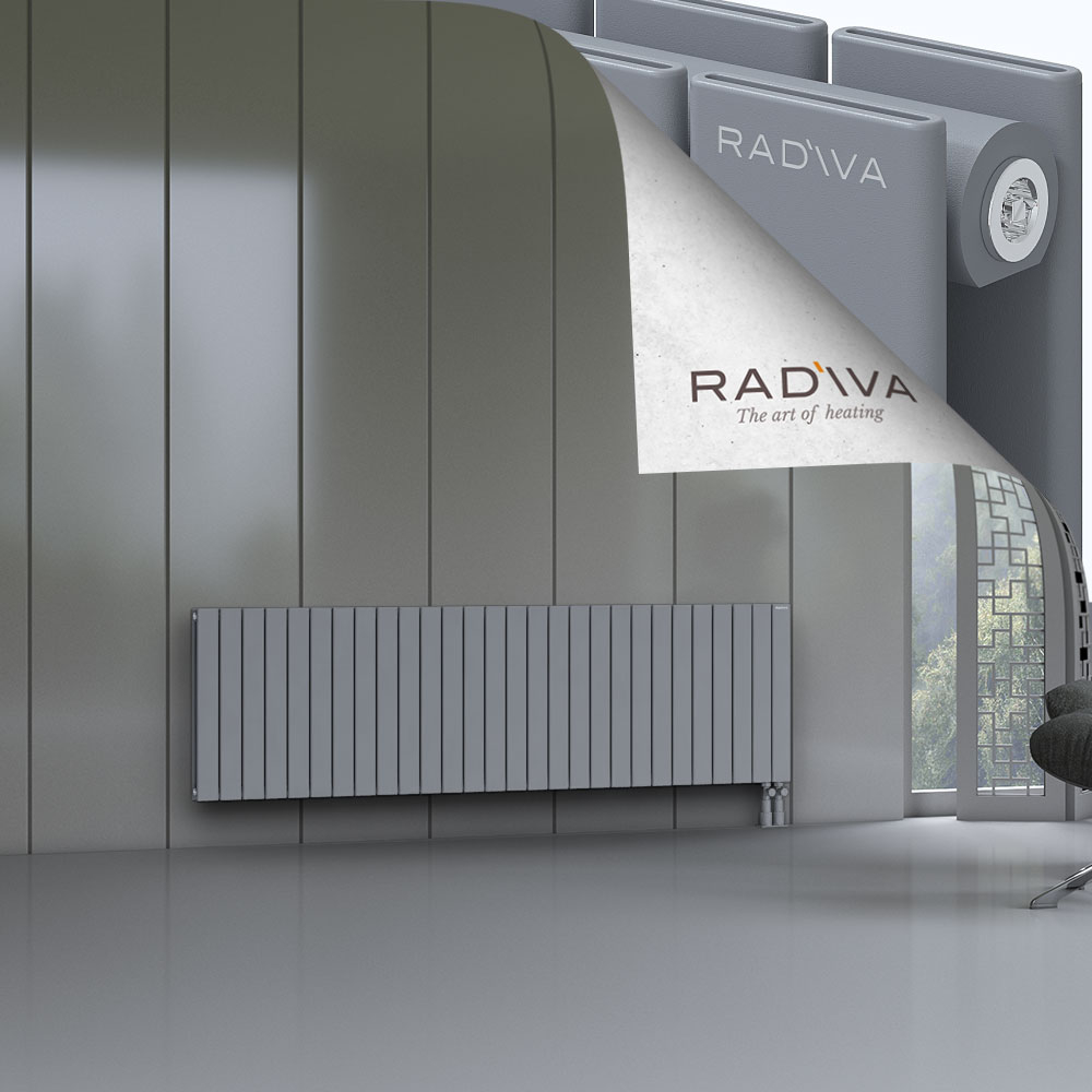 Oti Aluminium Radiator 600x2068 Grey - 3