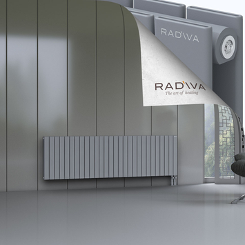 Oti Aluminium Radiator 600x2068 Grey Bottom Right 50mm