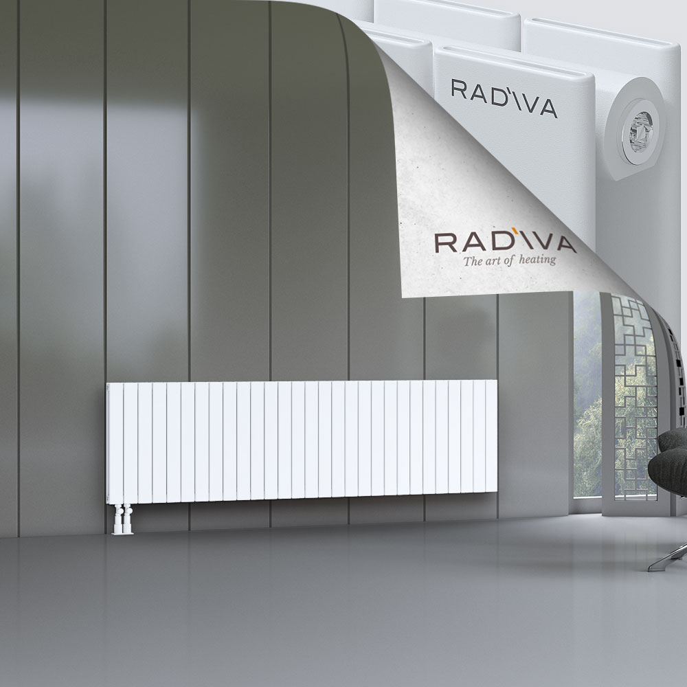 Oti Aluminium Radiator 600x2142 White - 4