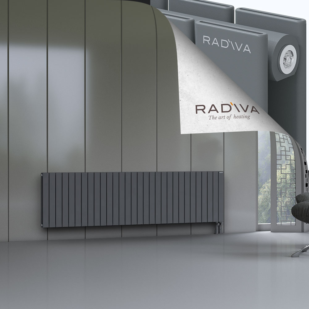 Oti Aluminium Radiator 600x2216 Anthracite - 3